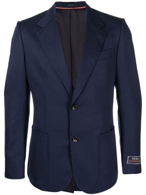 gucci wool peak-lapel blazer women|Gucci.